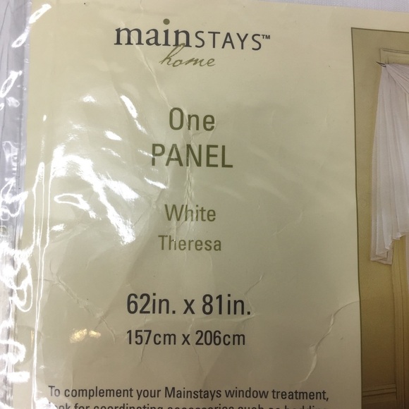 👛[Mainstays] Home White Theresa Panel (2) - Picture 9 of 9